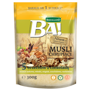 Bakalland Ba! Musli chrupiące 5 orzechów z czekoladą 300 g