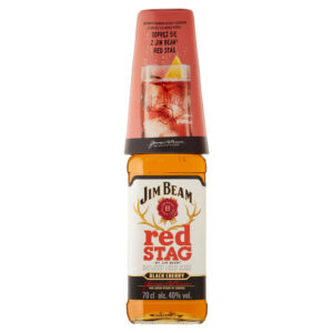 Jim Beam Red Stag Black Cherry Likier 700 ml i szkalnka