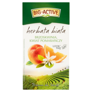 Big-Active Herbata biała brzoskwinia kwiat pomarańczy 30 g (20 x 1,5 g)