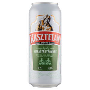 Kasztelan Piwo jasne niepasteryzowane 500 ml