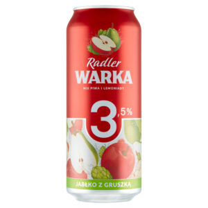 Warka Radler Piwo z lemoniadą o smaku jabłka z gruszką 500 ml