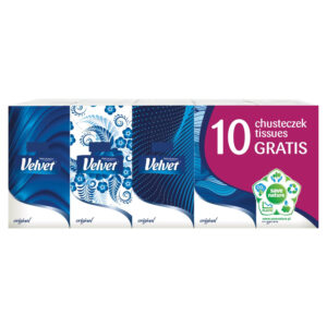 Velvet Original Chusteczki higieniczne 10 x 10 sztuk