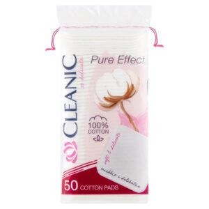 Cleanic Pure Effect Płatki kosmetyczne kwadratowe 50 sztuk