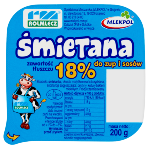 Rolmlecz Śmietana 18% 200 g