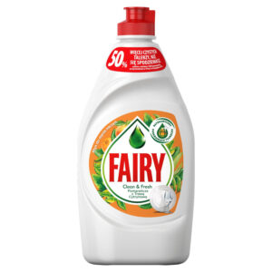 Fairy Clean & Fresh Pomarańcza z Trawą Cytrynową Płyn do mycia naczyń 450 ml
