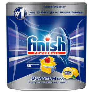 Finish Quantum Max Lemon Kapsułki do mycia naczyń w zmywarce 558 g (36 sztuk)