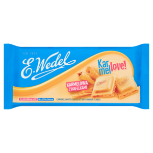 E. Wedel Karmellove! Czekolada biała karmelowa z wafelkami 90 g