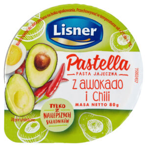 Lisner Pastella Pasta jajeczna z awokado i chili 80 g