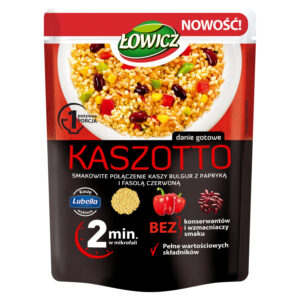 Łowicz Kaszotto kasza bulgur z papryką i czerwoną fasolą 250 g