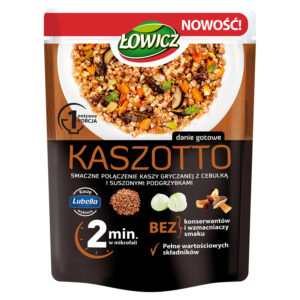 Łowicz Kaszotto kasza gryczana z cebulą i suszonymi podgrzybkami 250 g