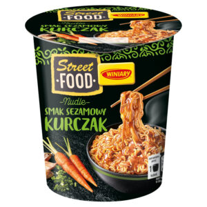 Winiary Street Food Nudle Danie instant smak sezamowy kurczak 75 g