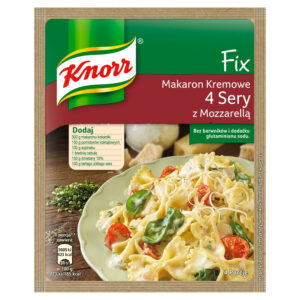 Knorr Fix makaron kremowe 4 sery z mozzarellą 45 g