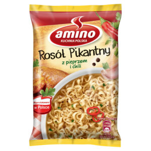 Amino Zupa błyskawiczna rosół pikantny z pieprzem i chilli 58 g