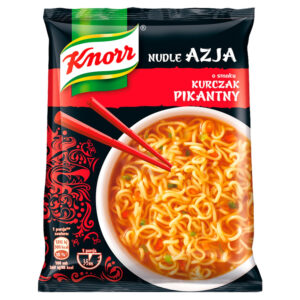 Knorr Nudle Azja Zupa-danie o smaku kurczak pikantny 61 g