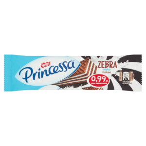 Princessa Zebra Kakaowy wafel przekładany kremem mlecznym 33 g