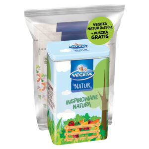 Vegeta Natur Przyprawa warzywna do potraw 2 x 150 g i puszka