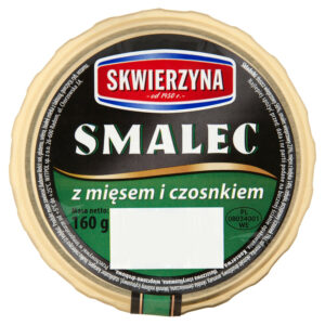 Skwierzyna Premium Smalec z mięsem i czosnkiem 160 g