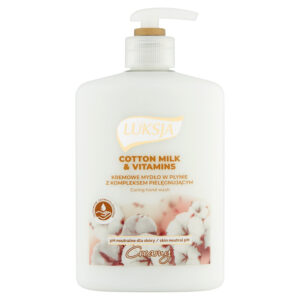 Luksja Creamy Cotton Milk & Vitamins Kremowe mydło w płynie 500 ml