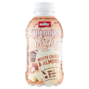 Müller Müllermilch Shake Napój mleczny o smaku białej czekolady i migdałów 400 g