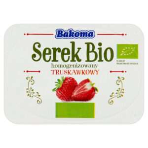 Bakoma Serek Bio homogenizowany truskawkowy 140 g