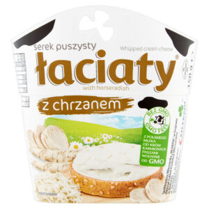 Łaciaty Serek puszysty z chrzanem 150 g