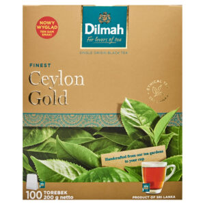 Dilmah Finest Ceylon Gold Klasyczna czarna herbata 200 g (100 x 2 g)