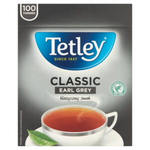 Tetley Classic Earl Grey Herbata czarna aromatyzowana 150 g (100 x 1,5 g)