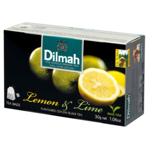 Dilmah Lemon & Lime Cejlońska czarna herbata 30 g (20 x 1,5 g)