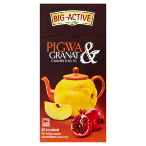 Big-Active Pigwa & Granat Herbata czarna z kawałkami owoców 40 g (20 torebek)