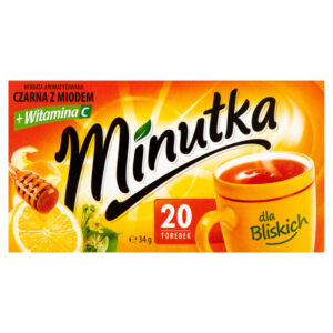 Minutka Herbata czarna aromatyzowana z miodem 34 g (20 torebek)