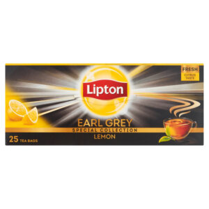 Lipton Earl Grey Lemon Herbata czarna 50 g (25 torebek)