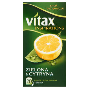 Vitax Inspirations Zielona and Cytryna Herbata zielona owocowa 30 g (20 torebek)