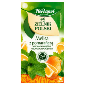 Herbapol Zielnik Polski Herbatka ziołowo-owocowa melisa z pomarańczą 35 g (20 x 1,75 g)