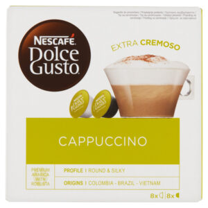 Nescafé Dolce Gusto Cappuccino Kawa w kapsułkach 186,4 g (8 x 17 g i 8 x 6,3 g)