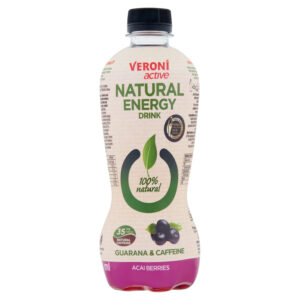 Veroni Active Natural Energy Drink Napój gazowany energetyzujący jagody acai 400 ml