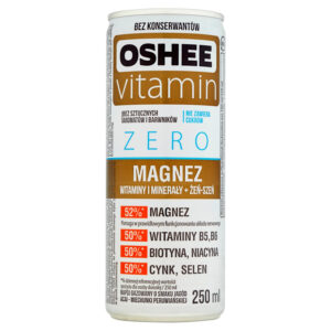 Oshee Vitamin Zero Magnez Napój gazowany o smaku jagód acai miechunki peruwiańskiej 250 ml