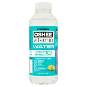 Oshee Vitamin Water Zero Niegazowany napój o smaku cytryny-limonki 555 ml