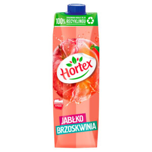Hortex Napój jabłko brzoskwinia 1 l