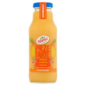 Hortex Przetarte Premium smoothie jabłko pomarańcza banan mango acerola z dodatkiem quinoa 300 ml