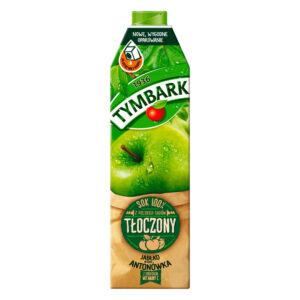 Tymbark Sok 100% tłoczony z jabłek Antonówka 1 l