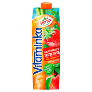 Hortex Vitaminka Sok jabłko marchew truskawka 1 l