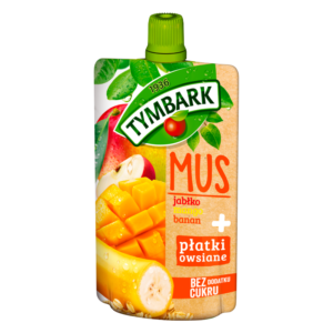 Tymbark Mus jabłko mango banan + płatki owsiane 100 g