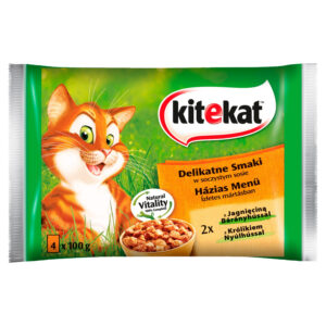 Kitekat Karma pełnoporcjowa delikatne smaki w soczystym sosie 400 g (4 x 100 g)