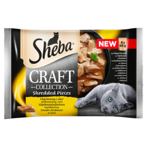 Sheba Craft Collection Karma pełnoporcjowa smaki drobiowe w sosie 340 g (4 x 85 g)