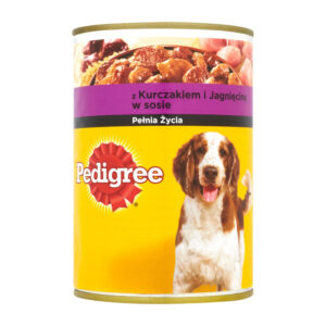 Pedigree z kurczakiem i jagnięciną w sosie Karma pełnoporcjowa 400 g