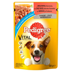 Pedigree Vital Protection Karma pełnoporcjowa z wołowiną i marchewką w musie 100 g