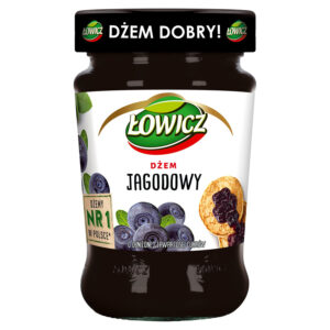 Łowicz Dżem jagodowy o obniżonej zawartości cukrów 280 g