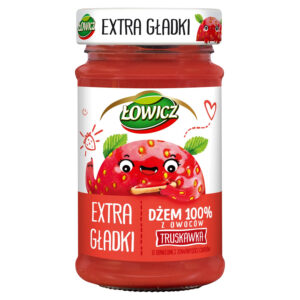 Łowicz Dżem 100% z owoców extra gładki truskawka 235 g