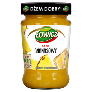 Łowicz Dżem ananasowy o obniżonej zawartości cukrów 280 g