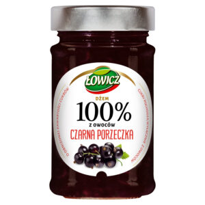 Łowicz Dżem 100% z owoców czarna porzeczka 220 g